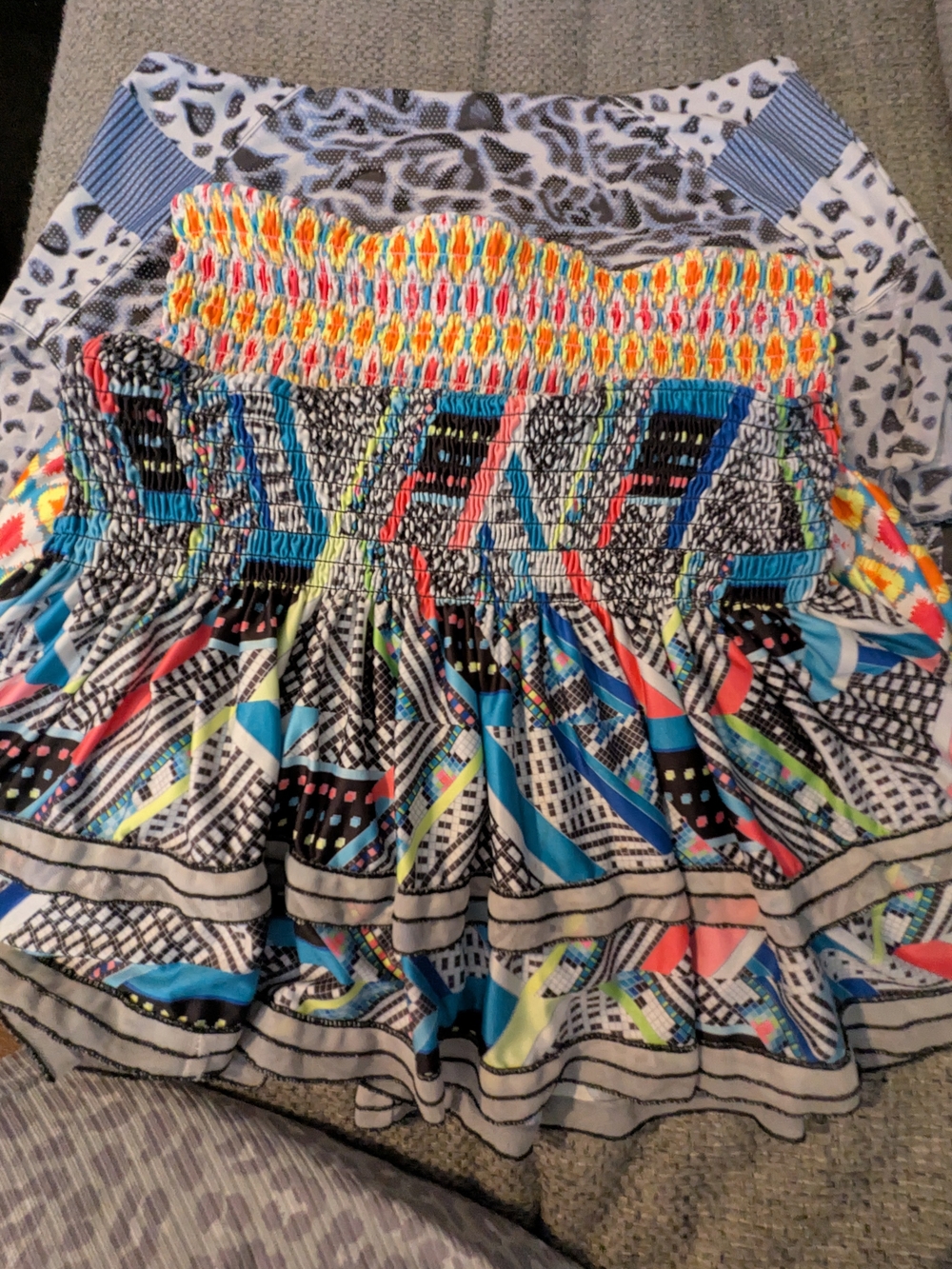 3 Lucky In Love multicolor Mini Skirt